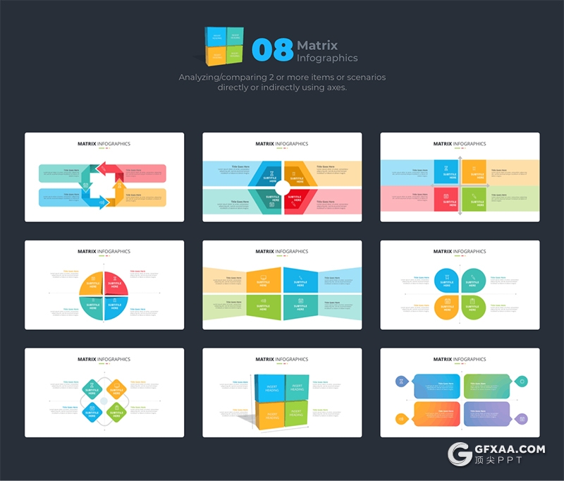 200页国外彩色创意商务图形ppt模板卡通人物插画ppt树形图圆形金字塔箭头指向地图图形PPT模板 - 顶尖PPT