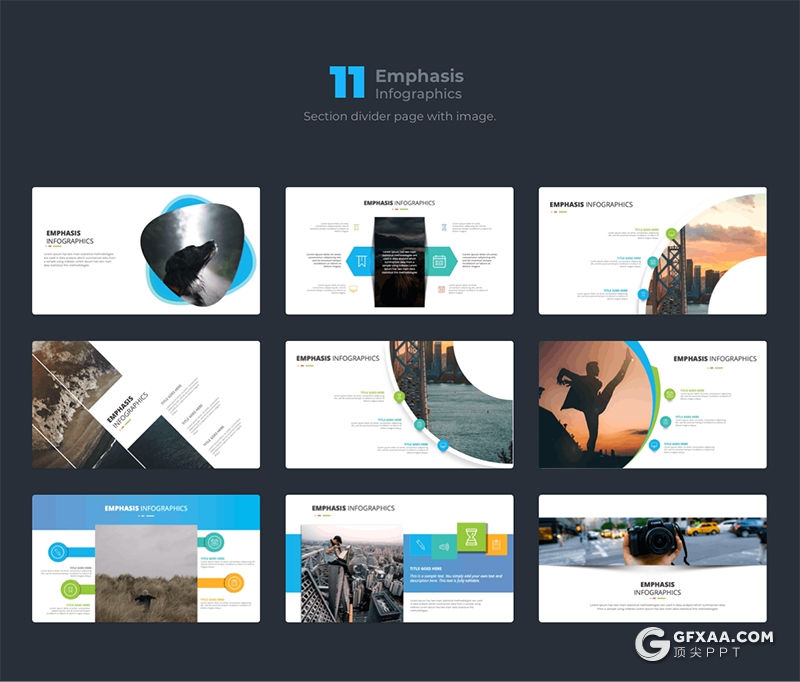 200页国外彩色创意商务图形ppt模板卡通人物插画ppt树形图圆形金字塔箭头指向地图图形PPT模板 - 顶尖PPT