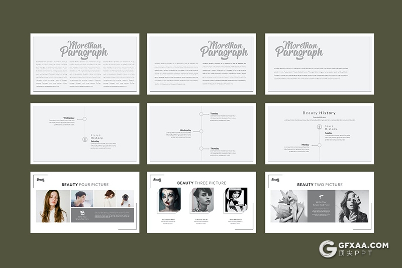 49页明星网红宣传介绍造星计划极简风格keynote模板 - 顶尖PPT