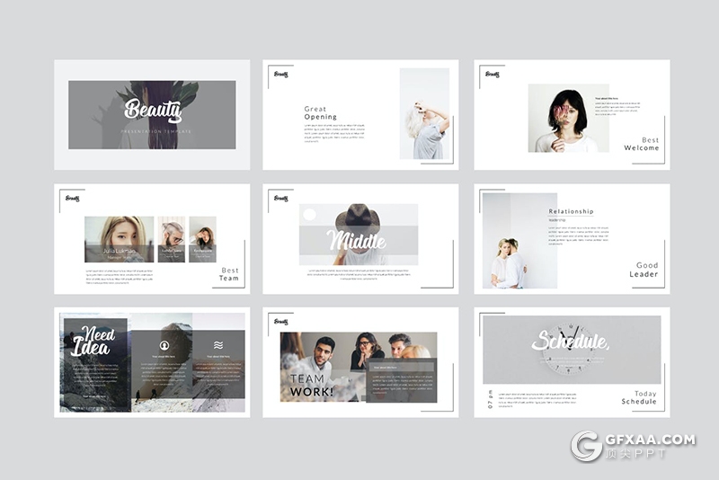 49页明星网红宣传介绍造星计划极简风格keynote模板 - 顶尖PPT