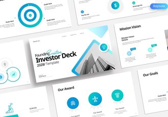 投资者平台主题宣传介绍Keynote模板 - 顶尖PPT