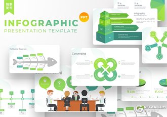 400页创意商务信息图形图表PPT模板各种逻辑数据图形3d小人ppt超级图形合集 - 顶尖PPT