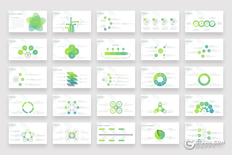400页创意商务信息图形图表PPT模板各种逻辑数据图形3d小人ppt超级图形合集 - 顶尖PPT