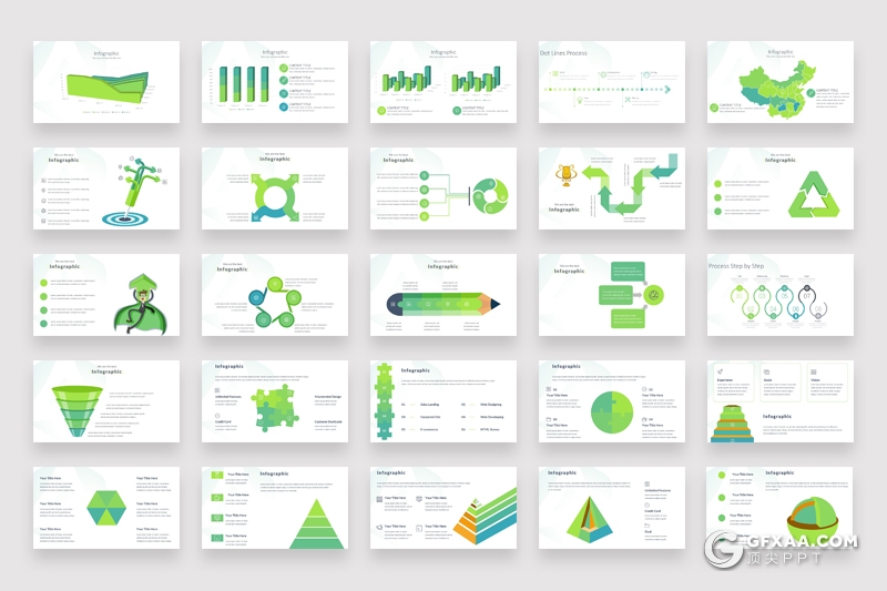 400页创意商务信息图形图表PPT模板各种逻辑数据图形3d小人ppt超级图形合集 - 顶尖PPT