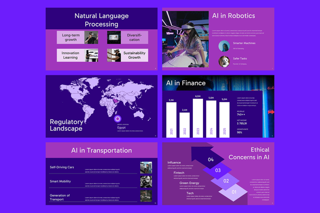 AI技术科技人工智能大模型PPT模板 - 顶尖PPT