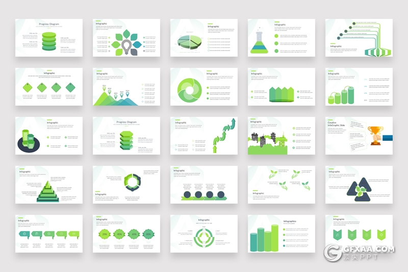 526页PPT超级图形模板创意商务信息图形图表PPT模板合集 - 顶尖PPT