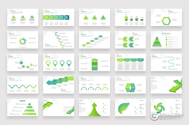 526页PPT超级图形模板创意商务信息图形图表PPT模板合集 - 顶尖PPT