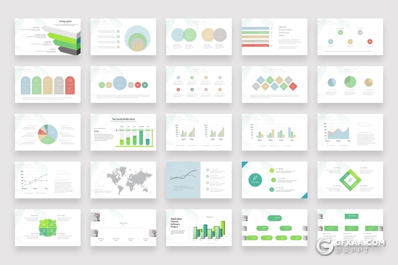 526页PPT超级图形模板创意商务信息图形图表PPT模板合集 - 顶尖PPT