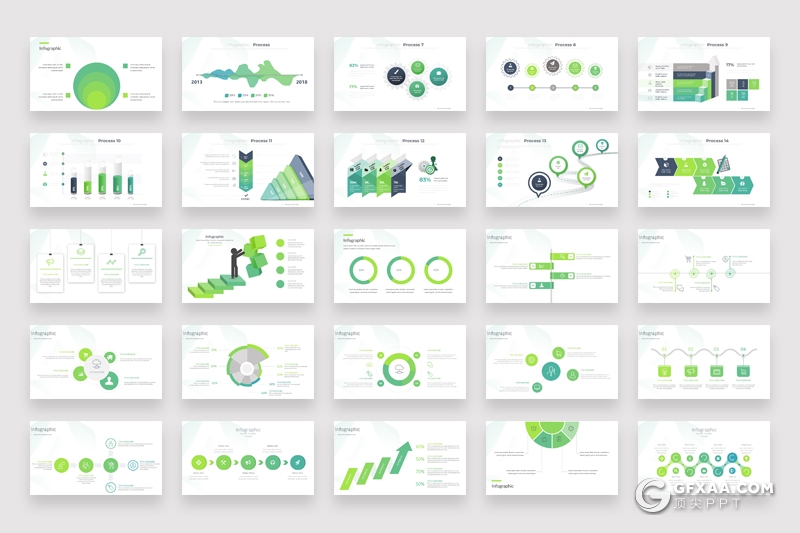 526页PPT超级图形模板创意商务信息图形图表PPT模板合集 - 顶尖PPT