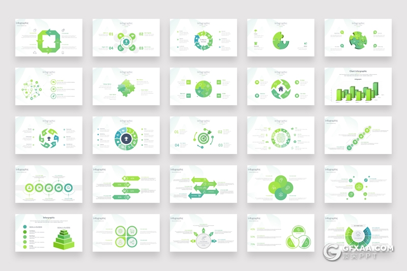 526页PPT超级图形模板创意商务信息图形图表PPT模板合集 - 顶尖PPT