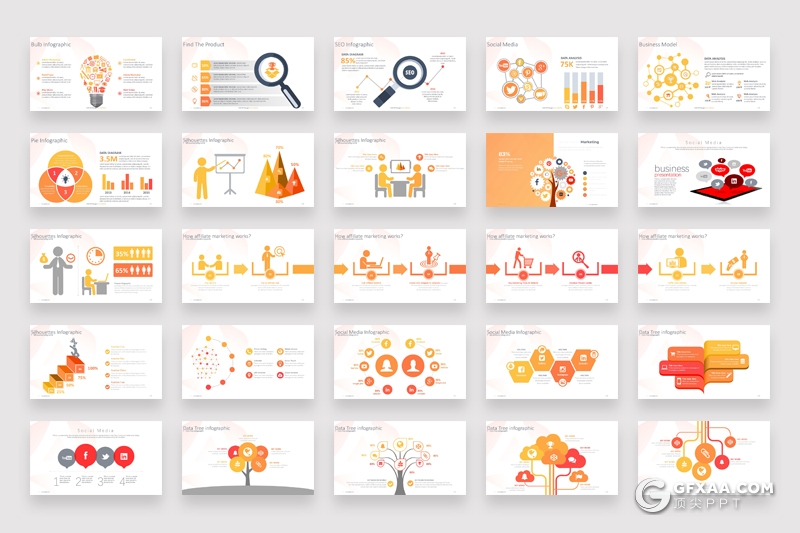 437页各种数据信息图形图表PPT模板 - 顶尖PPT