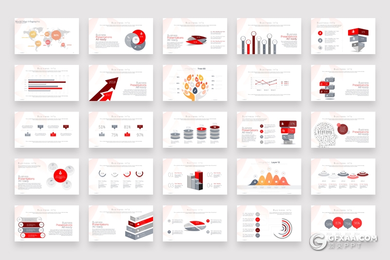 437页各种数据信息图形图表PPT模板 - 顶尖PPT