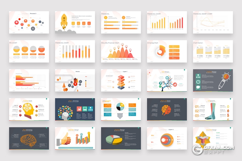437页各种数据信息图形图表PPT模板 - 顶尖PPT