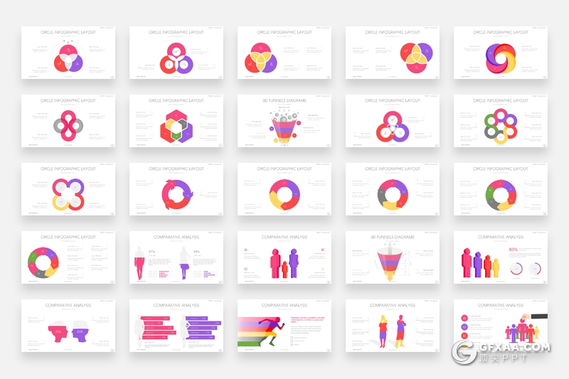 479页PPT设计常用数据图形合集 - 顶尖PPT