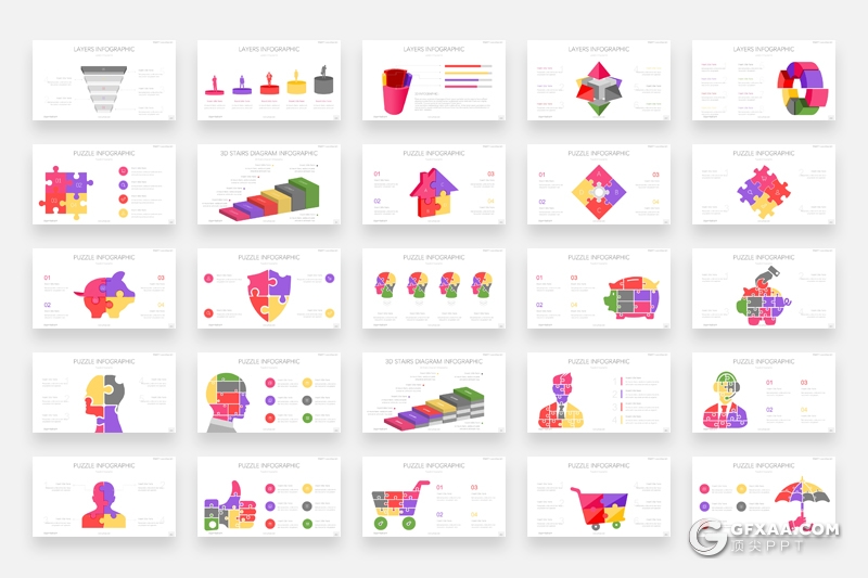 479页PPT设计常用数据图形合集 - 顶尖PPT