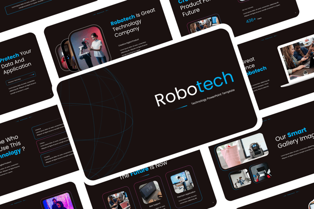 人工智能与技术演示PPT模板 - 顶尖PPT