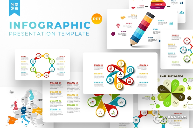 325页PPT超级图形包创意灯泡图形逻辑图形微立体圆环图箭头图形对比分析图形PPT模板合集 - 顶尖PPT