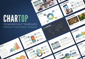 67页彩色商务风企业宣传介绍工作汇报总结PPT模板 - 顶尖PPT