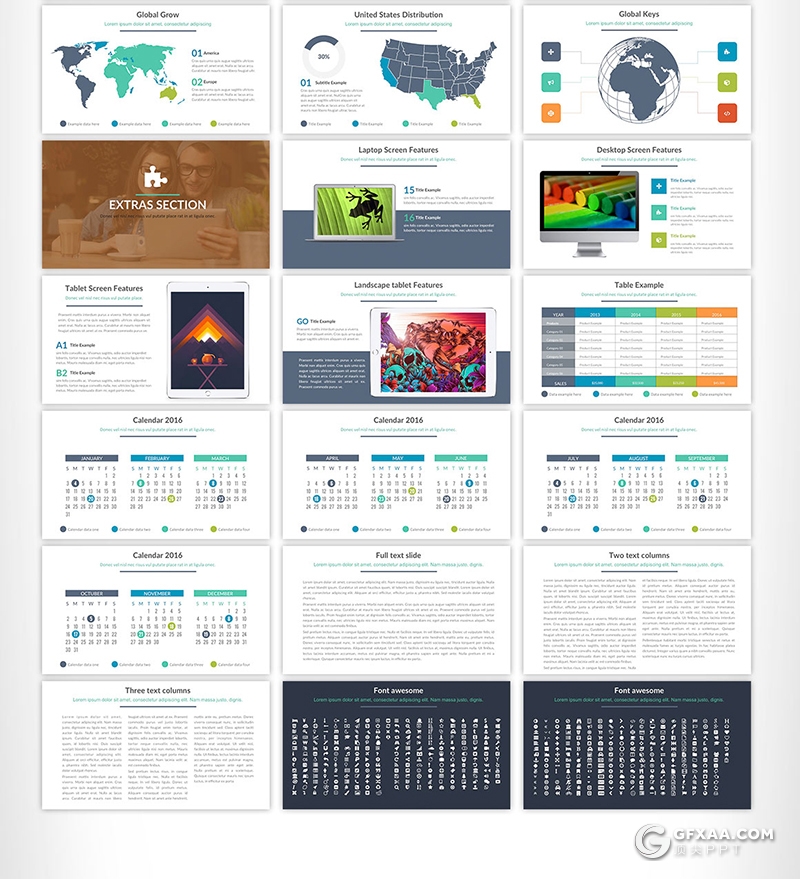50页国外商务风格企业宣传项目展示工作计划PPT模板 - 顶尖PPT
