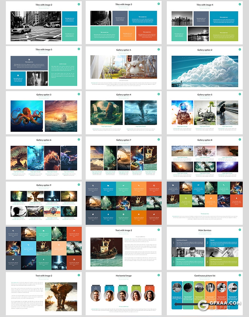 100页彩色商务企业宣传介绍工作汇报计划多用途PPT模板61种XML配色 - 顶尖PPT