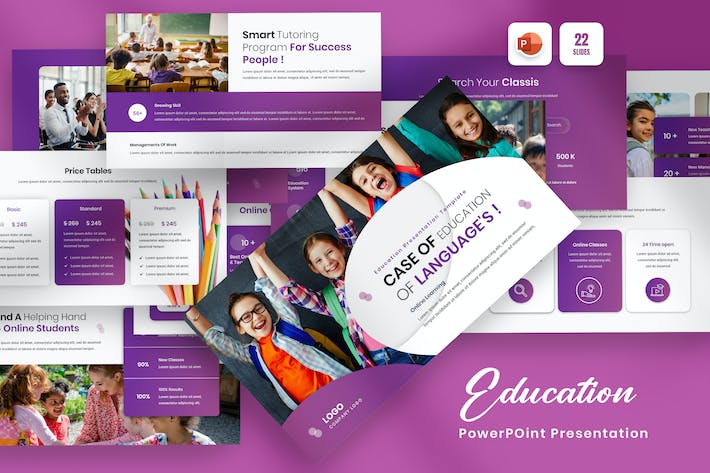 儿童教育教学培训机构PPT模板 - 顶尖PPT