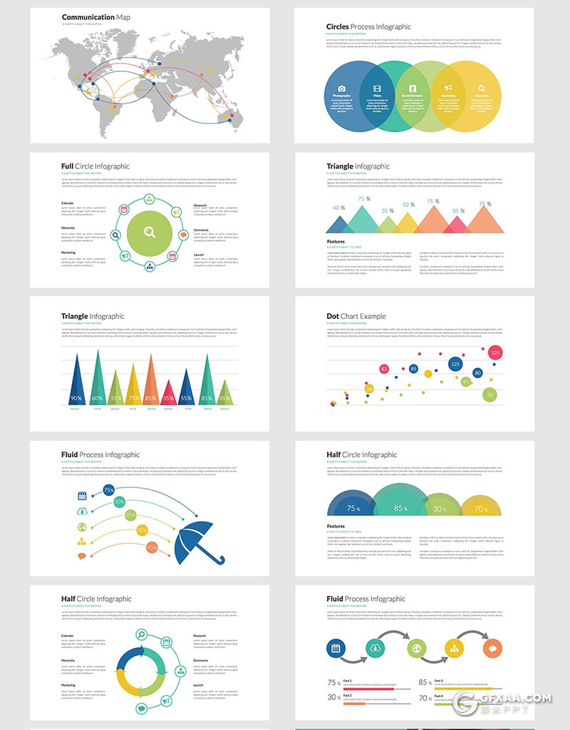 69页黑白两种底色国外商务风格年终工作总结计划PPT模板60种XML配色 - 顶尖PPT