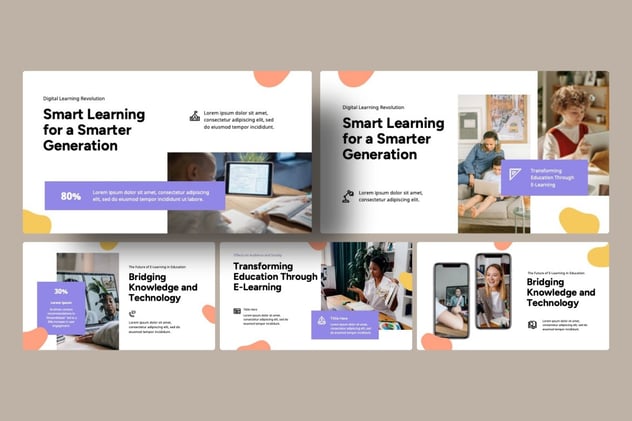 电子学习课程 keynote模板 - 顶尖PPT