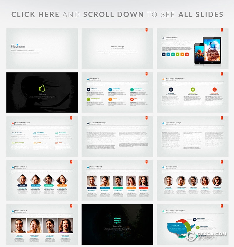 53页国外彩色商务风企业宣传介绍工作计划总结通用PPT模板60种XML配色 - 顶尖PPT