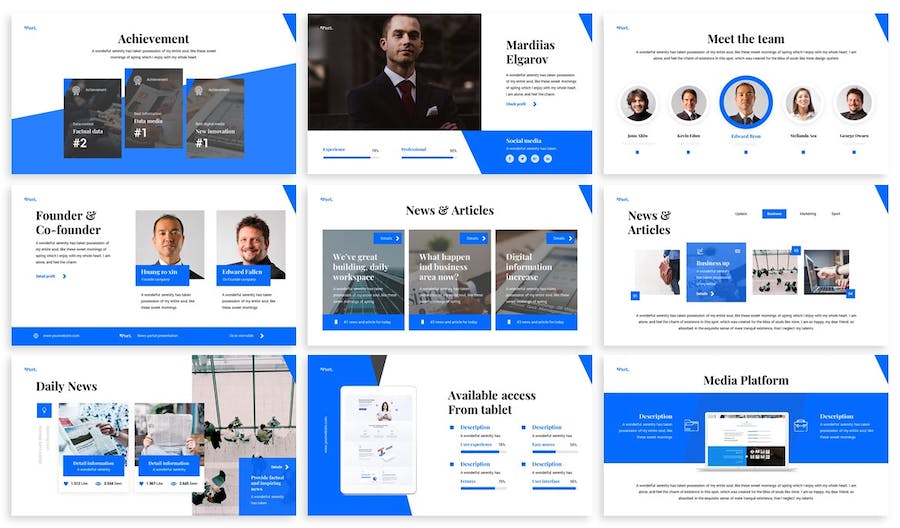 品牌动态发展宣传推广PPT模板 - 顶尖PPT