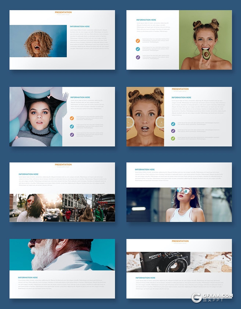 37页创意笔刷图片剪影图文搭配设计ppt模板赠送1000个icon图标素材 - 顶尖PPT