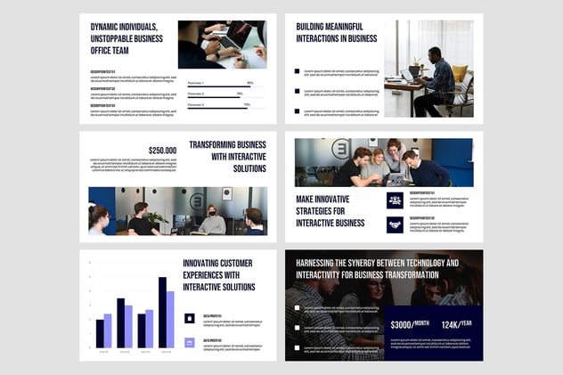 企业商务互动业务PPT模板 - 顶尖PPT