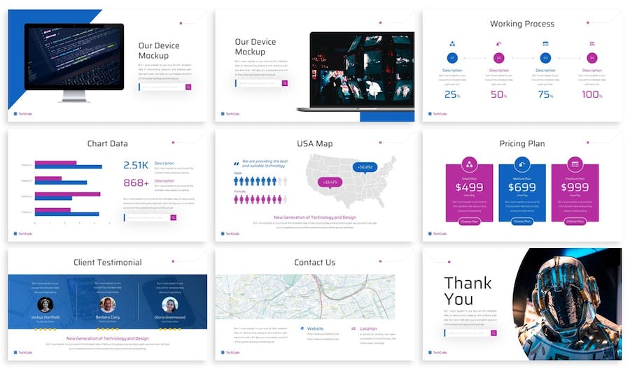 智能科技技术AI芯片研发科技公司简介keynote模板 - 顶尖PPT