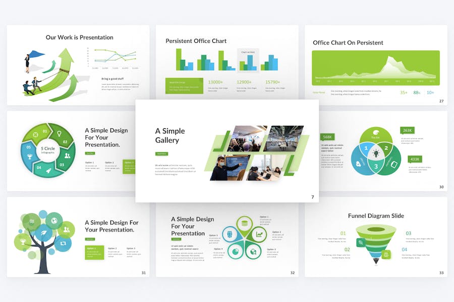 绿色出现健康环保环境绿化keynote模板 - 顶尖PPT