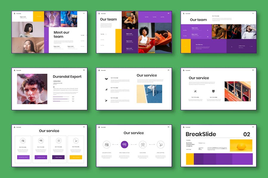 彩色时尚商务风格keynote模板 - 顶尖PPT