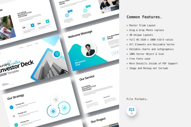 投资者平台主题宣传介绍Keynote模板 - 顶尖PPT