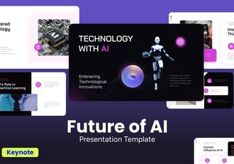 人工智能未来发展趋势科技Keynote模板 - 顶尖PPT