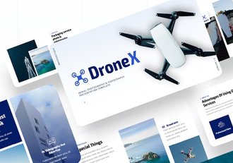 无人机宣传介绍PPT模板 - 顶尖PPT