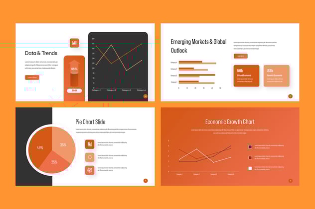 经济报道财务分析汇报PPT模板 - 顶尖PPT