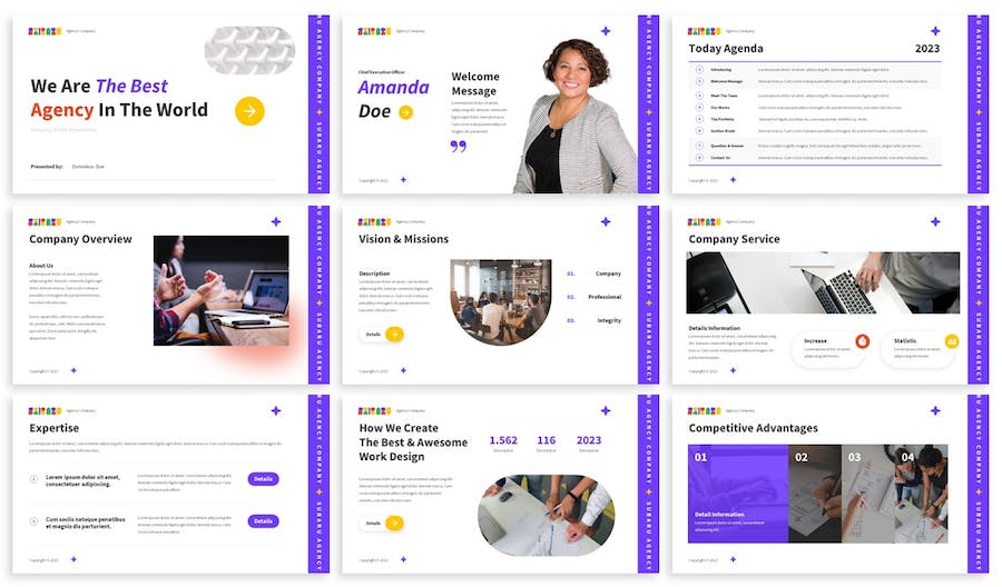 欧美商务公司简介PPT模板 - 顶尖PPT