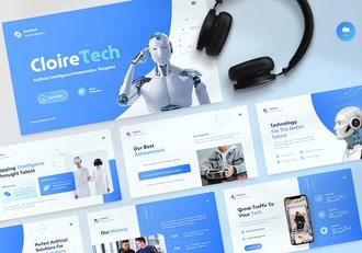 人工智能技术应用知识讲述Keynote模板 - 顶尖PPT