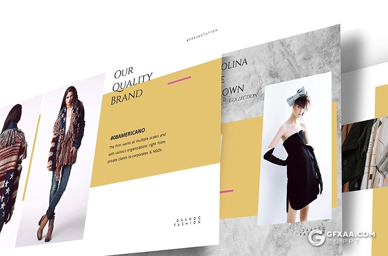 40页极简时尚艺术流行风格摄影模特写真keynote模板3种主题配色 - 顶尖PPT