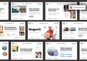 摩托车滑板车产品推介方案PPT模板 - 顶尖PPT