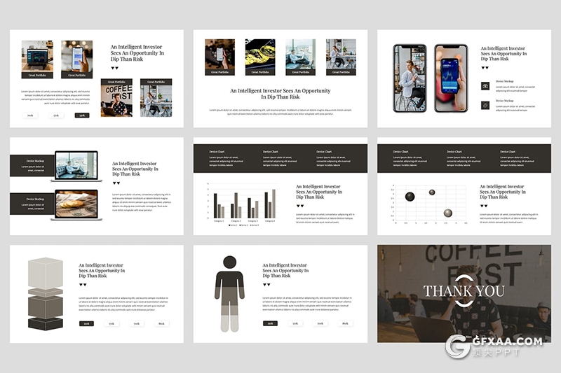 36页扁平化虚拟货币介绍公司简介团队介绍Google slides模板 - 顶尖PPT