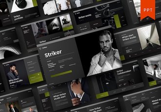 黑色业务合作团队展示总结计划PPT模板 - 顶尖PPT