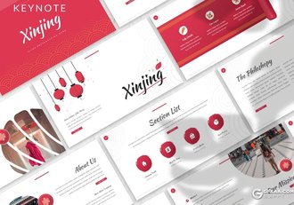 30页传统中国风习俗春节东方文化介绍展示PPT模板 - 顶尖PPT