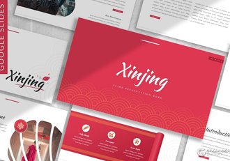 30页传统中国风习俗春节东方文化介绍展示Google slides模板 - 顶尖PPT