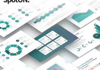 117页国外高端商务图形设计ppt工作计划数据分析商务通用PPT模板10种主题配色 - 顶尖PPT