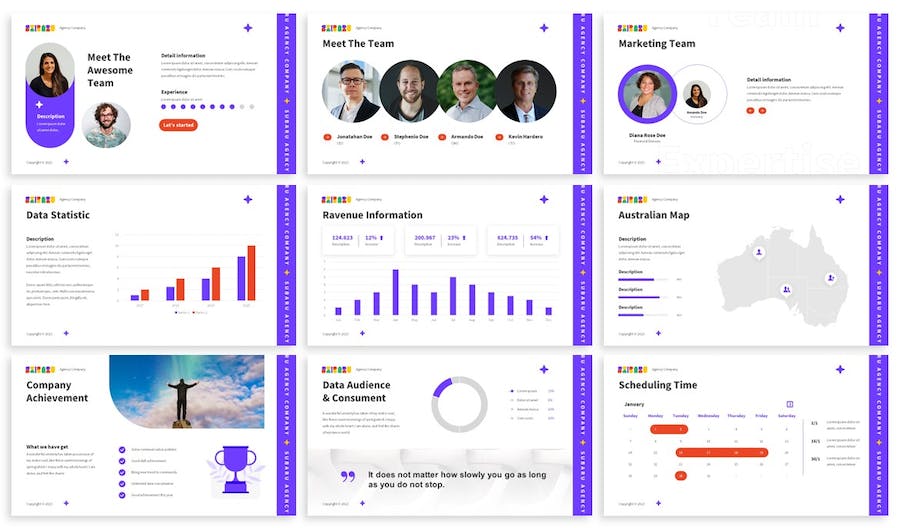 欧美商务公司简介PPT模板 - 顶尖PPT