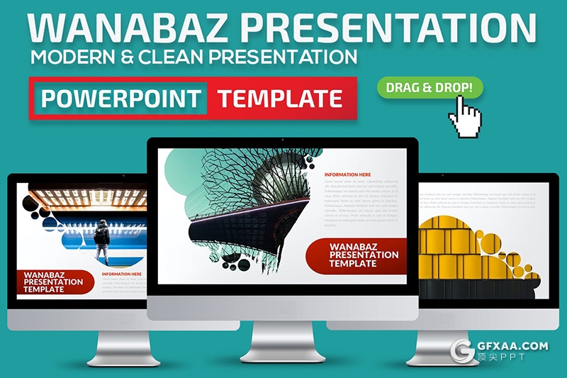 39页创意异形图片剪影国外高逼格商务PPT模板 - 顶尖PPT