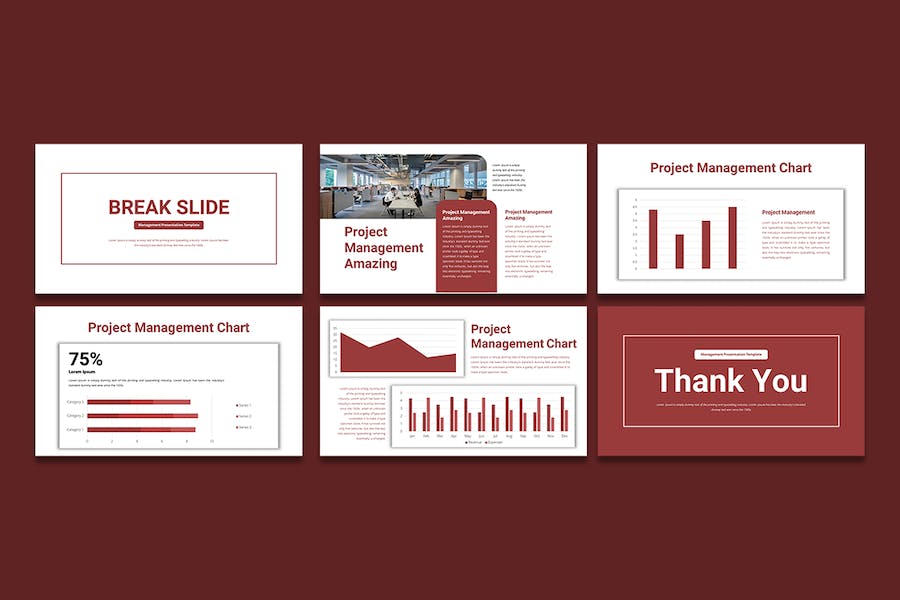 项目管理商业商务PPT模板 - 顶尖PPT